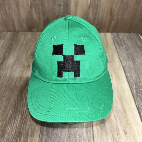 Minecraft Jinx Hat Cap Creeper Baseball Green Youth Adjustable OSFM - Picture 1 of 7